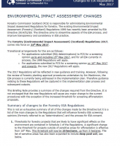 Briefing Note 10: Changes to EIA Regulations